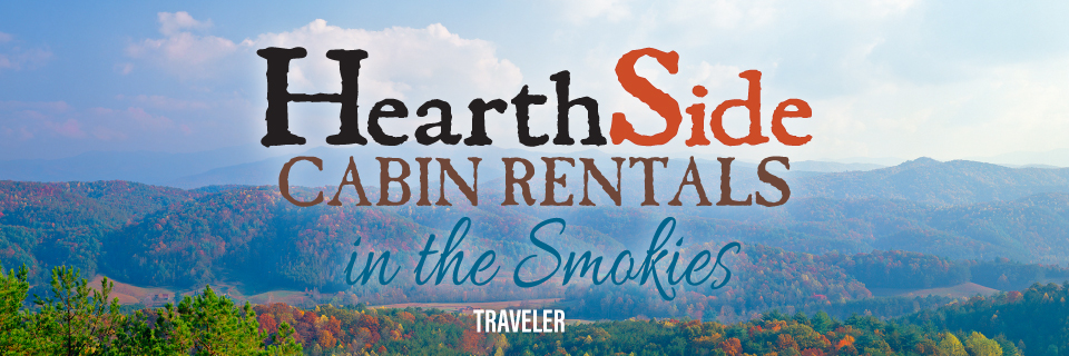 HearthSide Cabin Rentals Traveler banner.
