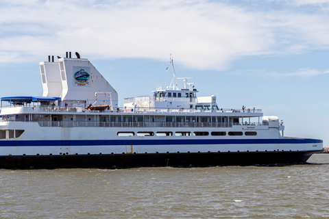 Cruise across the Delaware Bay on a memorable ferry ride on the Cape May-Lewes Ferry, in Lewes, Delaware, which is available for free to guests staying at Xplorie participating properties. 