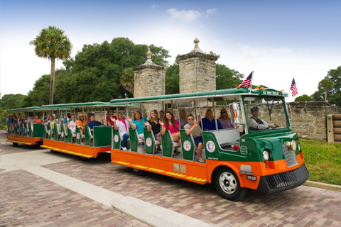 See St. Augustine in style on the Old Town Trolley Tour in St. Augustine, Florida. Guests staying at Xplorie participating properties can enjoy a free admission.