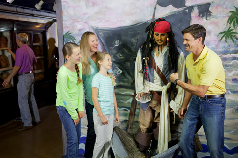 Meet A-list celebrities, sports stars and more on a self guided tour at Potter's Wax Museum in St. Augustine, Florida, which is available for free at Xplorie participating properties.