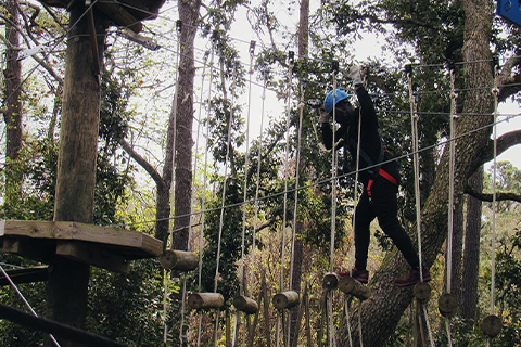 Aerial adventures at Adventure Hilton Head in Hilton Head, South Carolina, where guests staying at Xplorie participating properties can enjoy a free admission.
