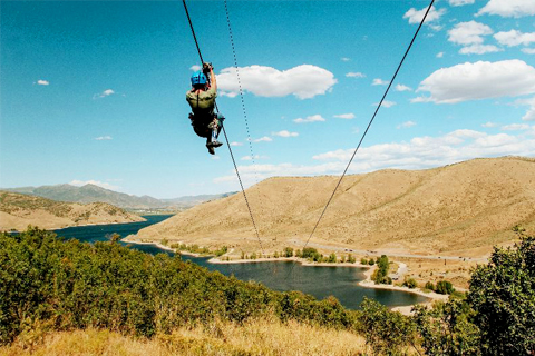 Fly down the longest and fastest zipline at Zipline Utah on the Screaming Falcon in Heber, Utah. Guests staying at Xplorie participating properties can enjoy a free horseback ride including lesson from KB Horses.